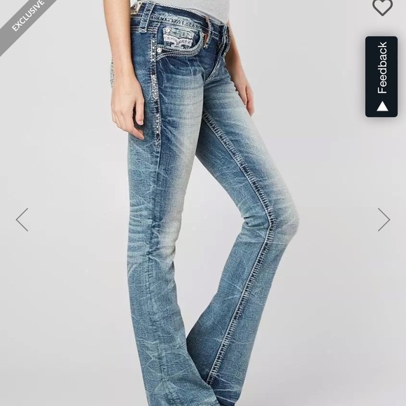 ISO Rock Revival Fenna Stretch boot cut - Picture 2 of 4